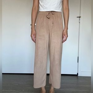 Beige Cropped Wide Leg Pants size XS